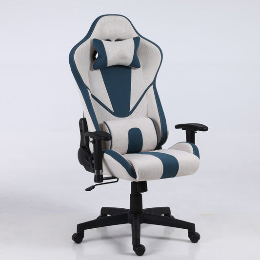 Fabric Gaming Chair Racing-Style High-Back Chair with Multi-Color Options & Breathable Upholstery
