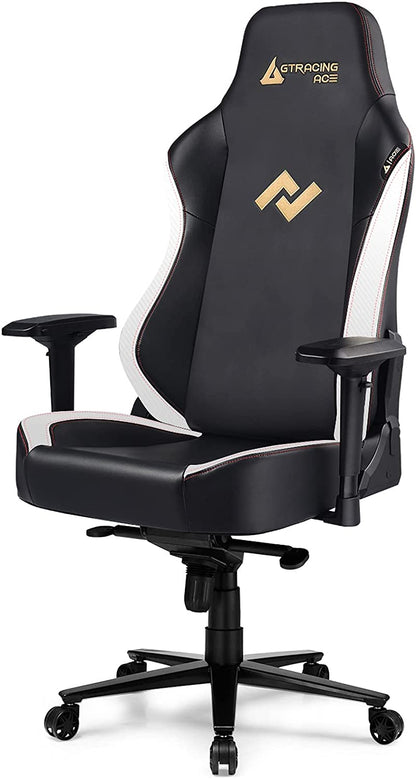 Gray Gaming Chair Red Stitching Adjustable Arms Ergonomic Seating Support for Extended Gaming & Office Work Sessions