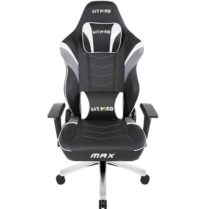 Ergonomic Gaming Chair High Back PU Leather Racing Style Computer Chair with Adjustable Headrest Lumbar Pillow 180° Reclining Swivel Office Chair
