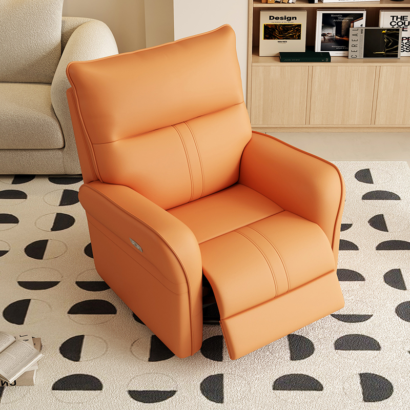 Single Seater Recliner Chair Adjustable Functional Sofa with Phone Holder Side Pocket Living Room Home Theater Comfortable Ergonomic Lounge Chair