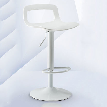 Bar Chair Bar Stool with Modern Hollow-Back Design Multifunctional Height Adjustable Swivel Stool for Home Bar Kitchen Island Pub Living Room Home Decor