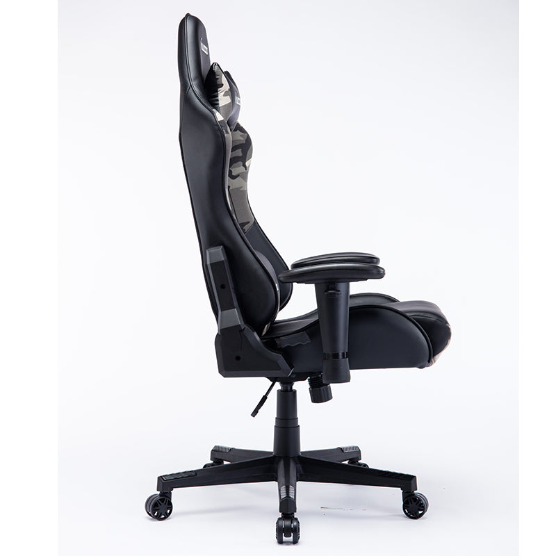 Camouflage Gaming Chair MUSSO Ergonomic Reclining Racing-Style Chair with Lumbar Support