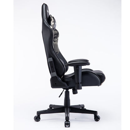 Camouflage Gaming Chair MUSSO Ergonomic Reclining Racing-Style Chair with Lumbar Support