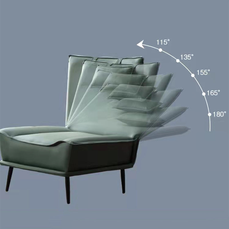 Adjustable Recline Leisure Sofa Thick Cushion Foldable Pillow Multi-Color Options With Ottoman