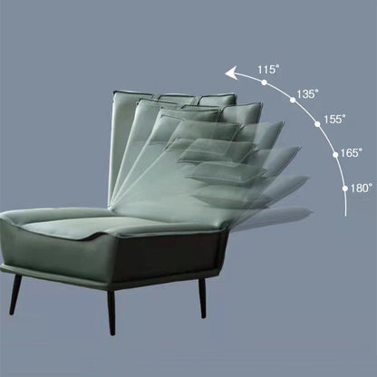 Adjustable Recline Leisure Sofa Thick Cushion Foldable Pillow Multi-Color Options With Ottoman