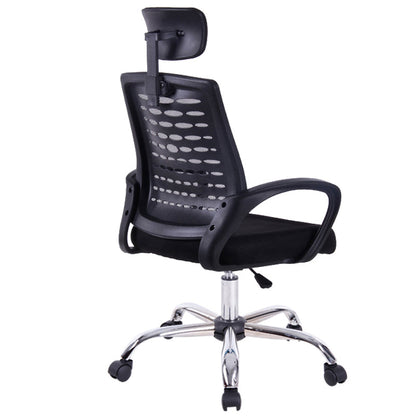 Mid-Back Fabric & Mesh Office Chair Ergonomic Desk Chair with Foldable Armrests 360° Swivel & Height Adjustment Compact Chair for Small Home Office & Study Spaces