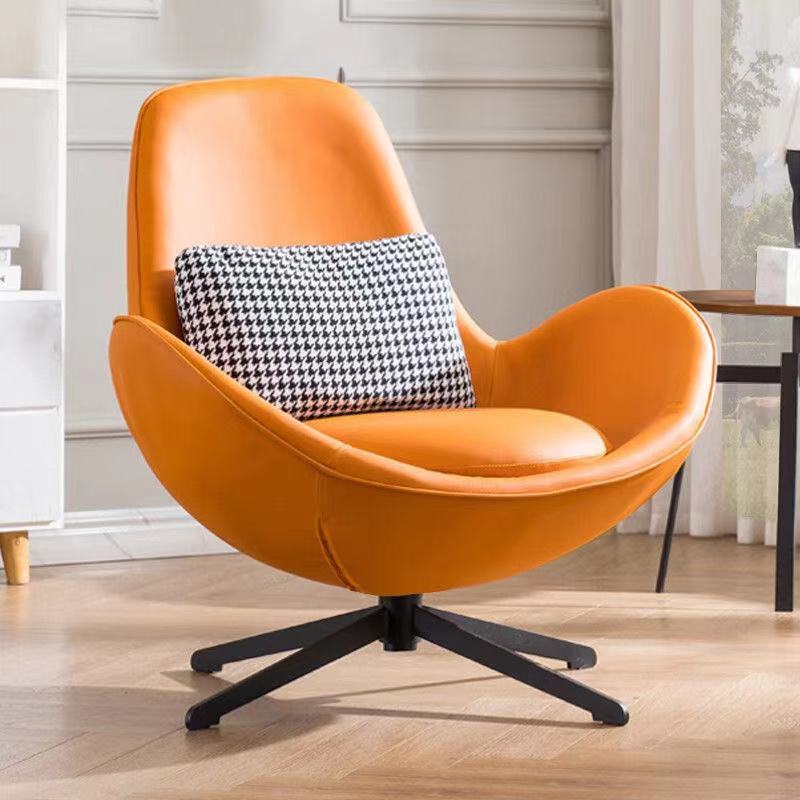 Recliner Multi functional modern style leather walnut lounge chair