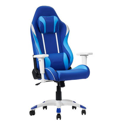 Ergonomic Gaming Chair High Back PU Leather Racing Chair with Diamond Stitching Headrest Lumbar Support Adjustable Armrest Swivel Office Chair