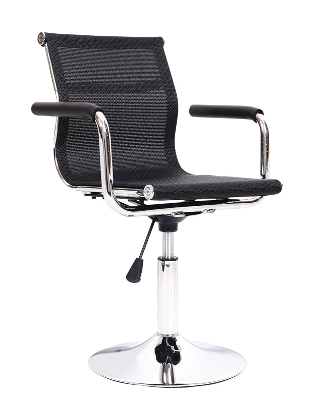 Mid-Back Mesh/PU Leather Office Chair Ergonomic Desk Chair with 2 Base Options 360° Swivel & Height Adjustment Multi-Color Stylish Chair for Home Office & Reception