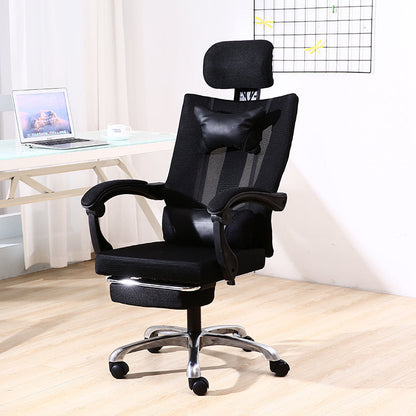 High-Back Reclining Mesh Office Chair Ergonomic Desk Chair with Adjustable Headrest & Lumbar Support, Retractable Footrest & 150° Recline 360° Swivel & Height Adjustment Multi-Color Chair for Home Office & Gaming