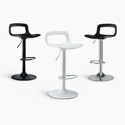 Bar Chair Bar Stool with Modern Hollow-Back Design Multifunctional Height Adjustable Swivel Stool for Home Bar Kitchen Island Pub Living Room Home Decor