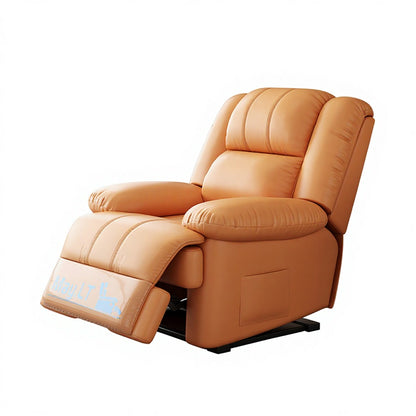 Single Seater Recliner Chair Adjustable Functional Sofa with Phone Holder Side Pocket Ergonomic Living Room Home Theater Lounge Chair