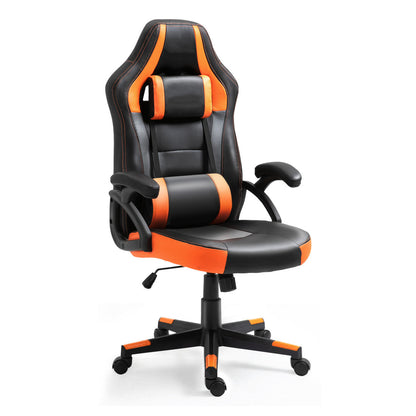 Leather Gaming Chair Headrest & Lumbar Pillow, Adjustable Ergonomic Support for Gaming Office Work & Extended Comfortable Lounging Sessions
