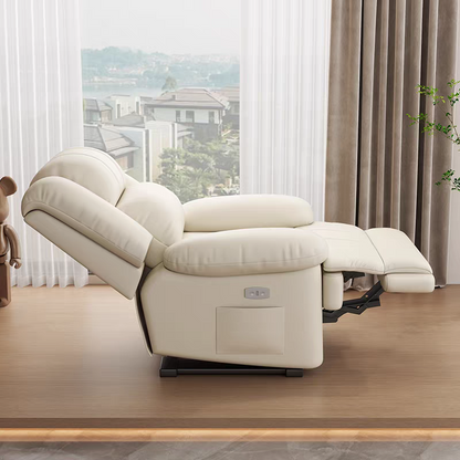 Single Seater Recliner Chair Adjustable Functional Sofa with Phone Holder Side Pocket Ergonomic Living Room Home Theater Lounge Chair