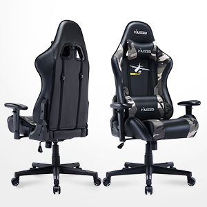 Ergonomic Gaming Chair Camo Air Drop Series Racing-Style Reclining Chair