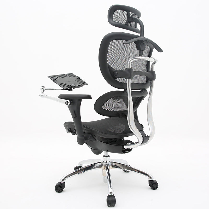 High-End Full Mesh Ergonomic Office Chair Adjustable Headrest & Lumbar Support Desk Chair with 4D Armrests & Laptop Stand 160° Recline & 360° Swivel Multi-Color Chair for Home Office & Gaming