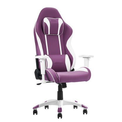 Ergonomic Gaming Chair High Back PU Leather Racing Chair with Diamond Stitching Headrest Lumbar Support Adjustable Armrest Swivel Office Chair