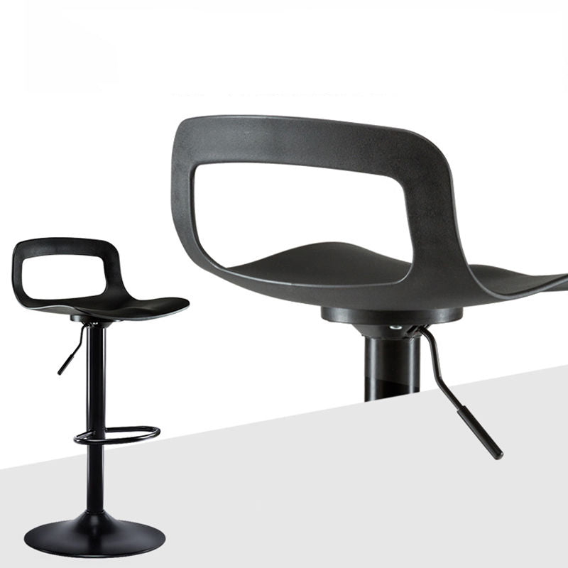 Bar Chair Bar Stool with Modern Hollow-Back Design Multifunctional Height Adjustable Swivel Stool for Home Bar Kitchen Island Pub Living Room Home Decor