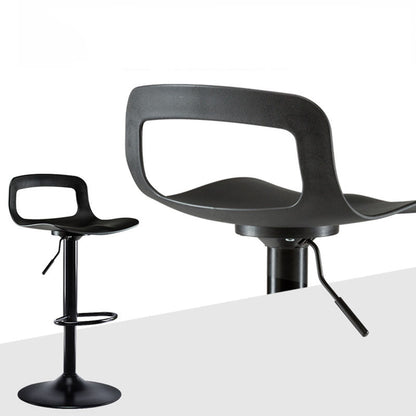Bar Chair Bar Stool with Modern Hollow-Back Design Multifunctional Height Adjustable Swivel Stool for Home Bar Kitchen Island Pub Living Room Home Decor