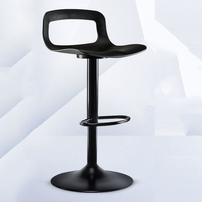 Bar Chair Bar Stool with Modern Hollow-Back Design Multifunctional Height Adjustable Swivel Stool for Home Bar Kitchen Island Pub Living Room Home Decor