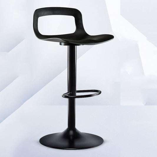 Bar Chair Bar Stool with Modern Hollow-Back Design Multifunctional Height Adjustable Swivel Stool for Home Bar Kitchen Island Pub Living Room Home Decor