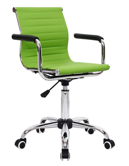 Mid-Back Mesh/PU Leather Office Chair Ergonomic Desk Chair with 2 Base Options 360° Swivel & Height Adjustment Multi-Color Stylish Chair for Home Office & Reception