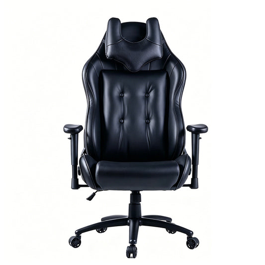 Ergonomic Gaming Chair High-Back PU Leather Office Chair with Lumbar Support, Headrest, Adjustable Armrests and Swivel Base for Gaming and Home Office