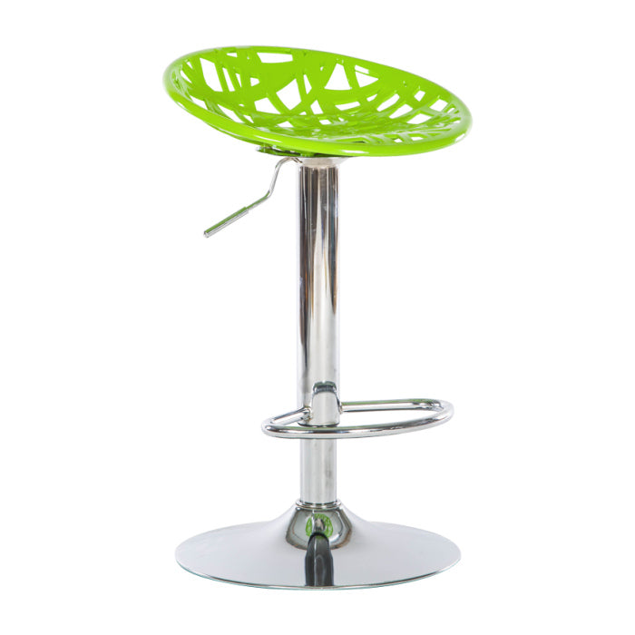Bar Chair Bar Stool Adjustable Height Swivel Bar Stool with Nest Hollow Out Seat Plastic Upholstered Chrome Metal Base Multifunctional Modern Bar Stool for Home Bar Kitchen Island Pub Living Room Home Decor
