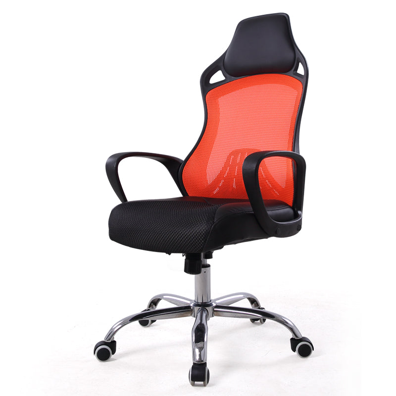 High-Back Racing Style Mesh Office Chair Ergonomic Gaming Chair with Breathable Mesh & PU Leather Headrest 360° Swivel & Height Adjustment Multi-Color Chair for Home Office & Gaming