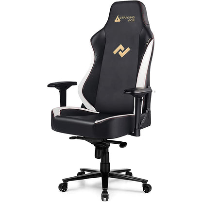 Ergonomic Gaming Chair with Adjustable Lumbar Support High Back PU Leather Racing Chair 4D Armrests Reclining Computer Chair for Gaming Office