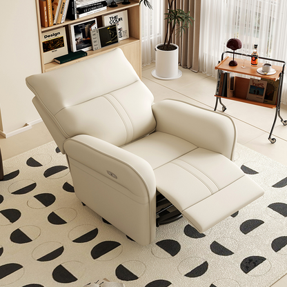 Single Seater Recliner Chair Adjustable Functional Sofa with Phone Holder Side Pocket Living Room Home Theater Comfortable Ergonomic Lounge Chair