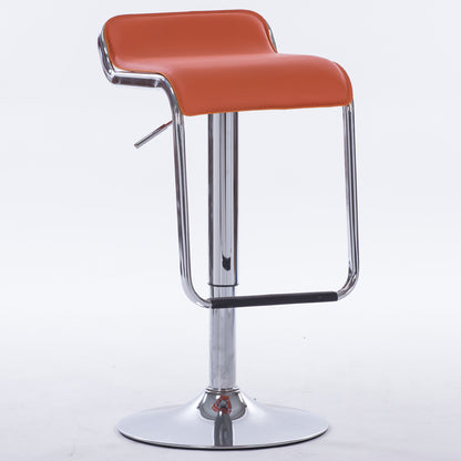 Bar Chair Bar Stool Adjustable Height Swivel Bar Stool with All-in-One PU Leather Seat and Backrest Chrome Metal Frame Multifunctional Modern Bar Stool for Home Bar Kitchen Island Pub Living Room Home Decor