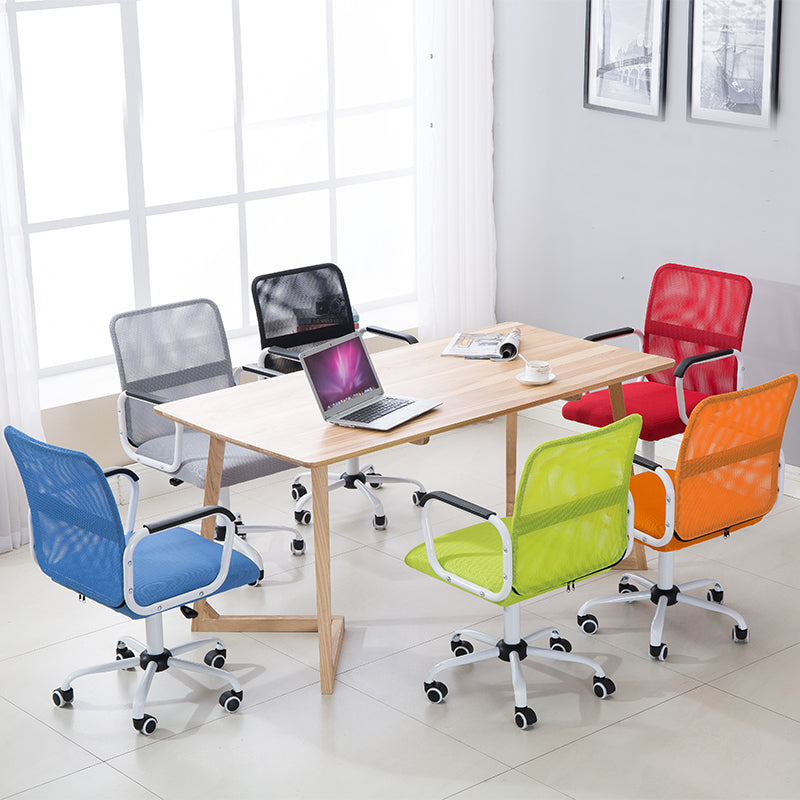 Mid-Back Mesh Office Chair Ergonomic Desk Chair with Breathable Mesh & Padded Seat 360° Swivel & Height Adjustment Multi-Color Chair for Home Office & Conference Rooms