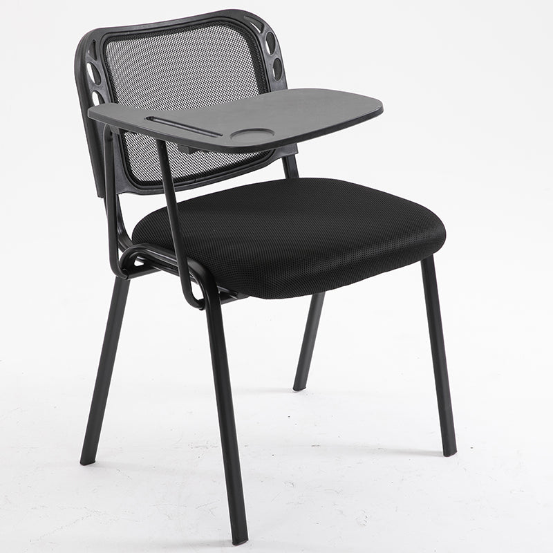 Office Chair Mesh Back with Writing Tablet Armrest Ergonomic Training Room Chair with Metal Frame for Classroom Conference Room and Office Meeting