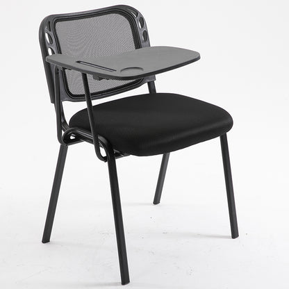 Office Chair Mesh Back with Writing Tablet Armrest Ergonomic Training Room Chair with Metal Frame for Classroom Conference Room and Office Meeting