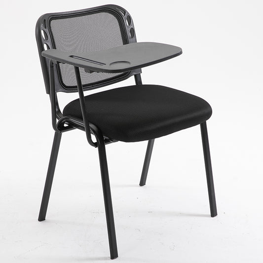 Office Chair Mesh Back with Writing Tablet Armrest Ergonomic Training Room Chair with Metal Frame for Classroom Conference Room and Office Meeting