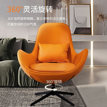 Recliner Multi functional modern style leather walnut lounge chair