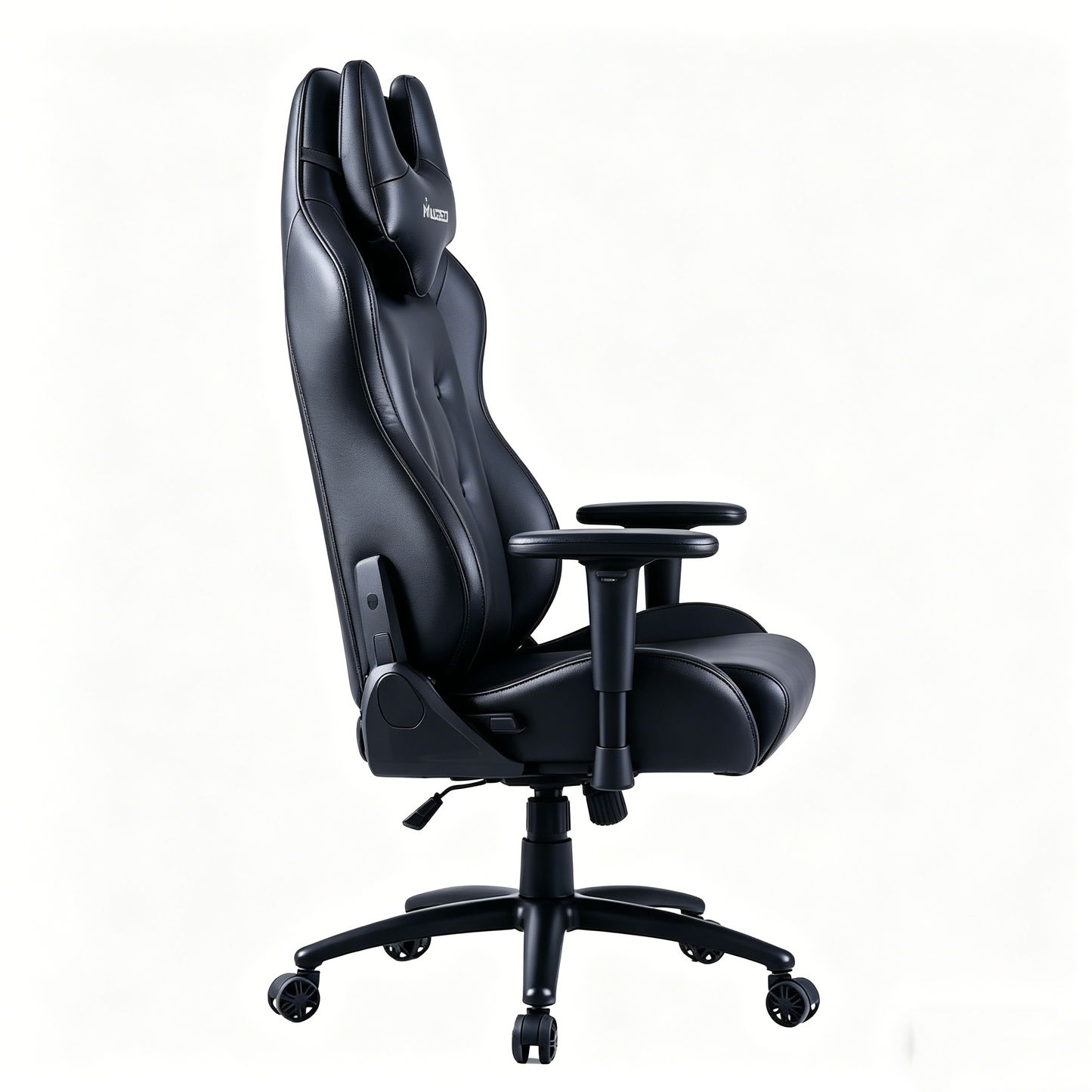Ergonomic Gaming Chair High-Back PU Leather Office Chair with Lumbar Support, Headrest, Adjustable Armrests and Swivel Base for Gaming and Home Office
