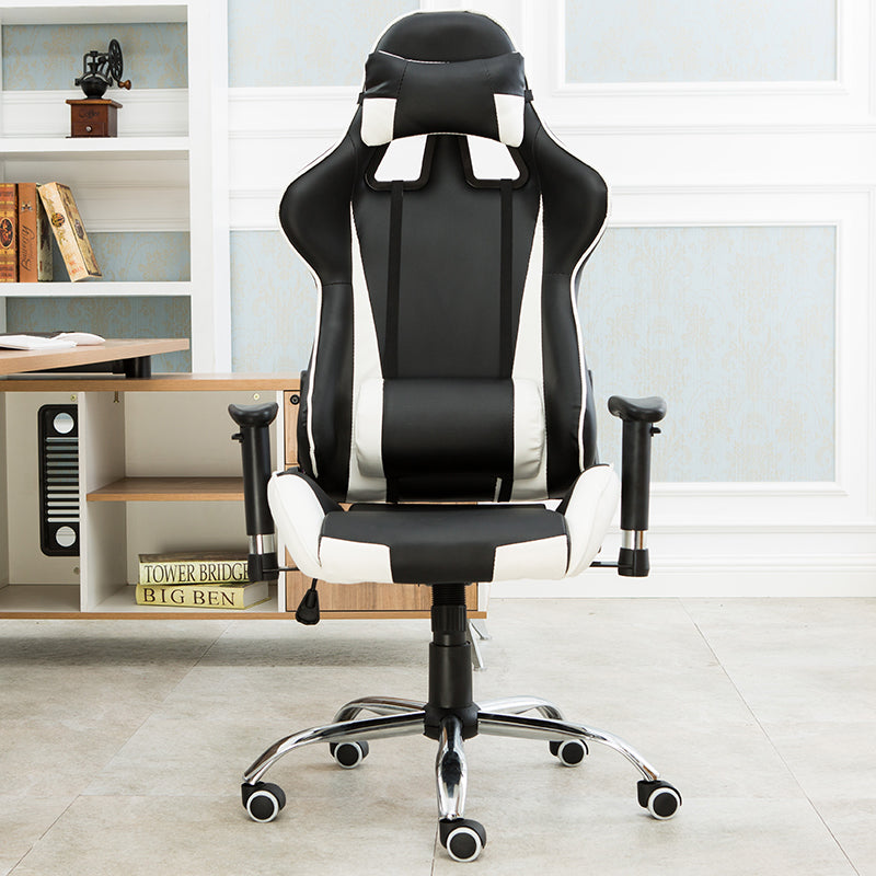 Ergonomic Gaming Chair Classic Racing-Style Reclining Chair with Multi-Color Options