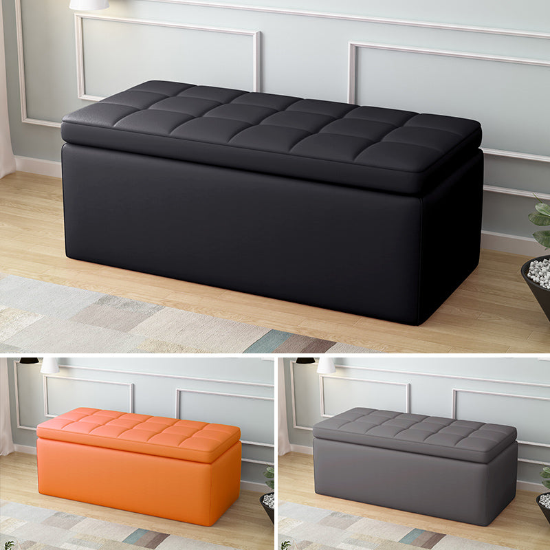 Modular Storage Bench: Tufted Design Multi-Size Combination 600LBS Load Capacity for Living Room & Entryway