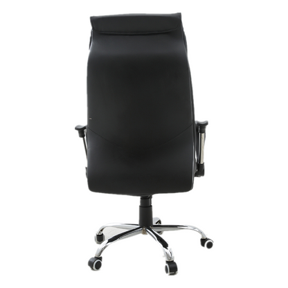 Executive Office Chair High-Back Ergonomic Desk Chair with PU Leather & Mesh Armrests, 360° Swivel & Height Adjustment Modern Luxury Office Chair for Home & Corporate Spaces