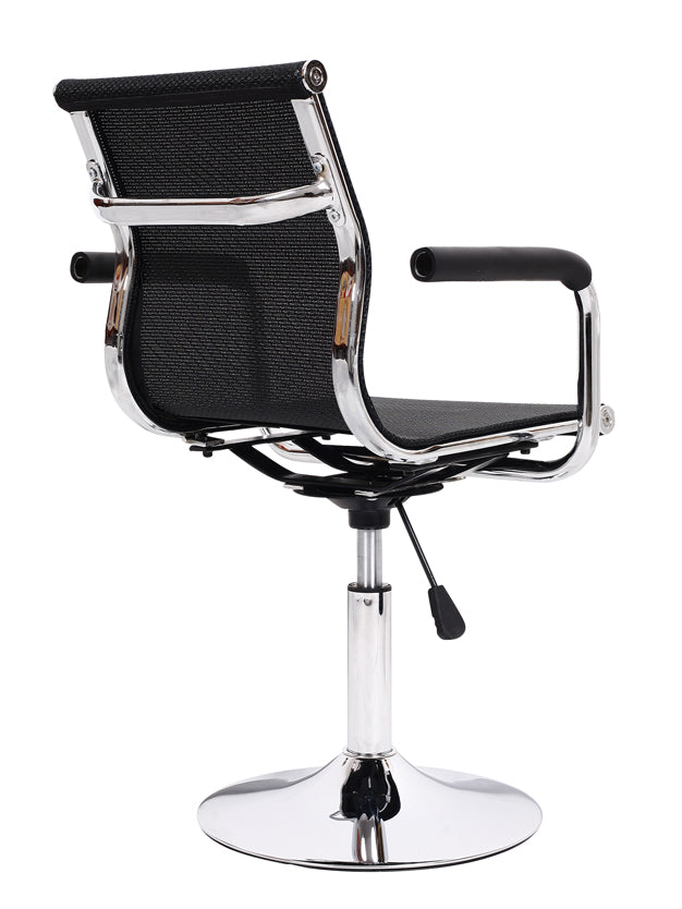 Mid-Back Mesh/PU Leather Office Chair Ergonomic Desk Chair with 2 Base Options 360° Swivel & Height Adjustment Multi-Color Stylish Chair for Home Office & Reception