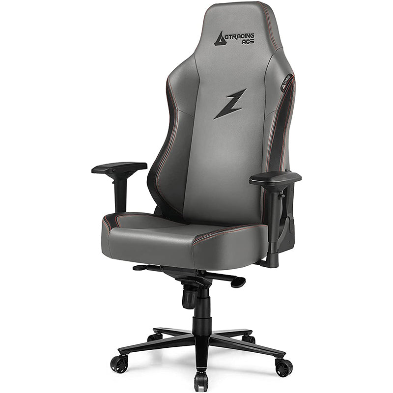 Ergonomic Gaming Chair with Adjustable Lumbar Support High Back PU Leather Racing Chair 4D Armrests Reclining Computer Chair for Gaming Office