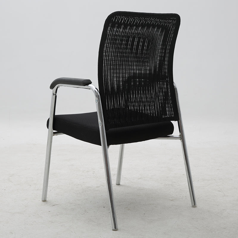 Breathable Mesh Conference Chair Ergonomic Back Support Sturdy Chrome Frame Comfort for Office Meetings & Daily Work