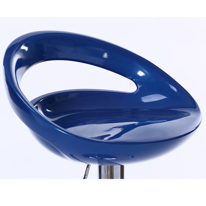Bar Chair Bar Stool with Glossy ABS Plastic Seat Chrome Metal Base Multifunctional Height Adjustable Swivel Stool for Home Bar Kitchen Island Pub Living Room Home Decor