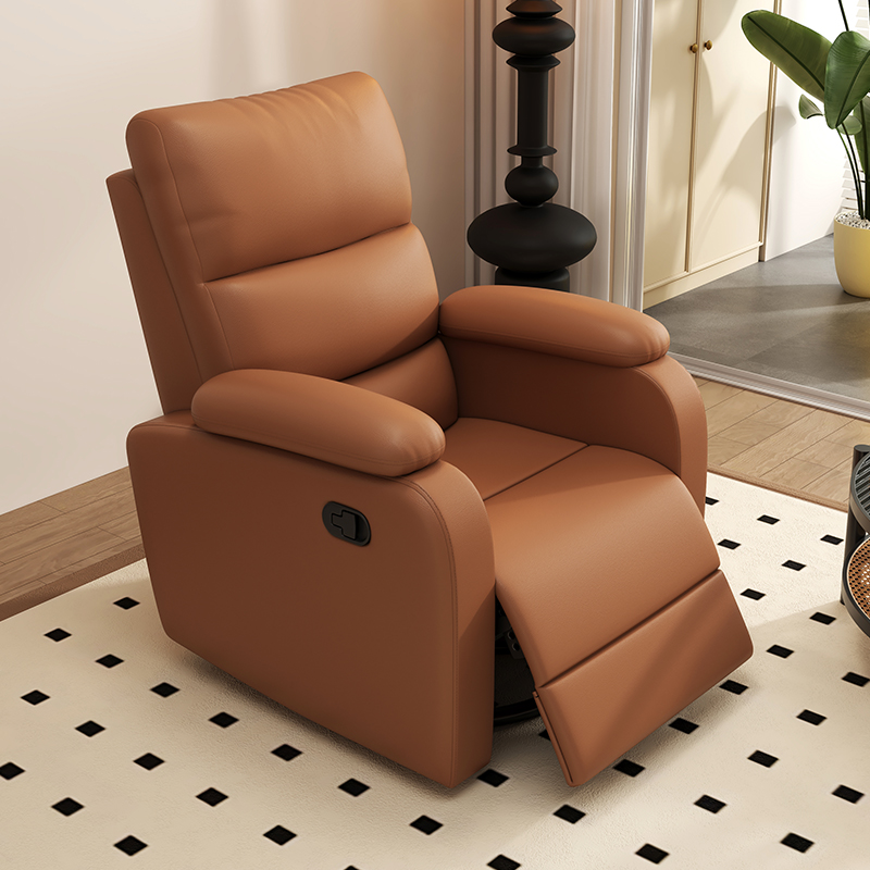 Single Seater Recliner Chair Adjustable Functional Sofa Ergonomic Home Theater Lounge Chair with Footrest for Living Room Bedroom Office Relaxation