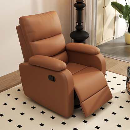 Single Seater Recliner Chair Adjustable Functional Sofa Ergonomic Home Theater Lounge Chair with Footrest for Living Room Bedroom Office Relaxation