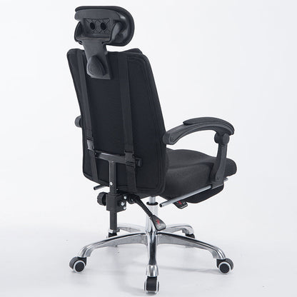 High-Back Reclining Mesh Office Chair Ergonomic Desk Chair with Adjustable Headrest & Dual Lumbar Support Retractable Footrest & 160° Recline 360° Swivel & Height Adjustment Multi-Color Chair for Home Office & Gaming