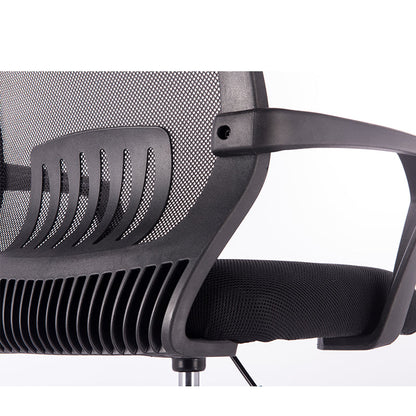Mid-Back Mesh Office Chair Ergonomic Desk Chair with Breathable Mesh 360° Swivel & Height Adjustment Black Office Chair for Home & Corporate Spaces