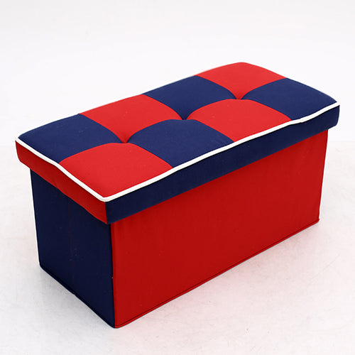 Folding Storage Ottoman Bench Footrest Shoe Changing Stool Velvet Upholstered Footstool with Lift Top Lid for Living Room Bedroom Entryway